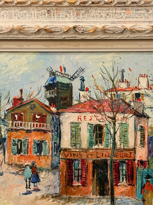 Montmatre Oil Painting, In the Manner of Maurice Utrillo